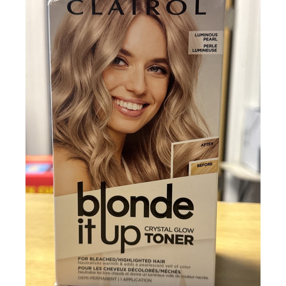 Clairol Blonde It Up Luminous Pearl Crystal Glow Toner Bleached Highlighted Hair